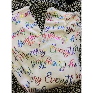 “Merry Everything” Fleece Pajama Pants